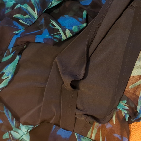 Le Château sweetheart floral mini dress convertible size XL MADE IN CANADA - Picture 4 of 4